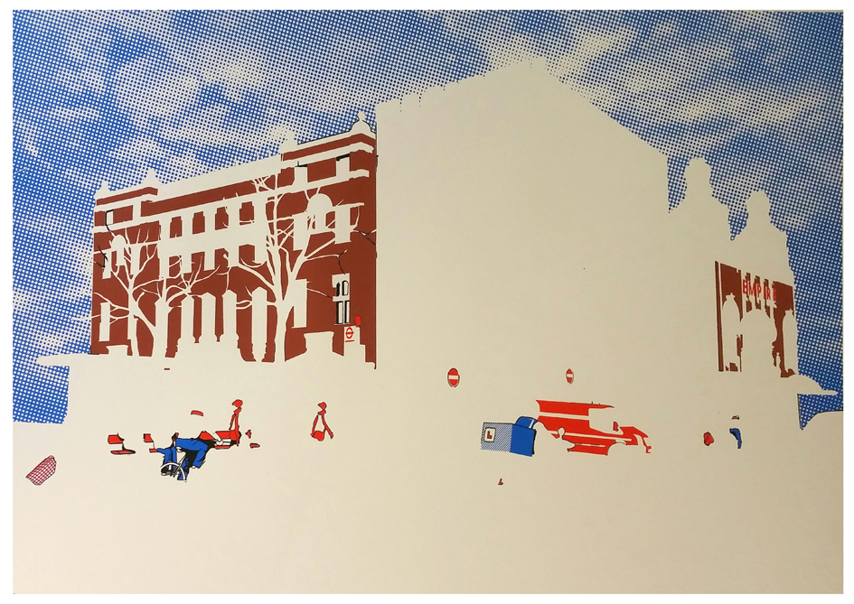 Hackney Empire screen print Hippo Screenprinters